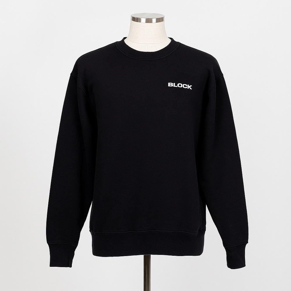Block Clothing Sweatshirt Mens Small Black Holographic‎ Pullover Pullover Street